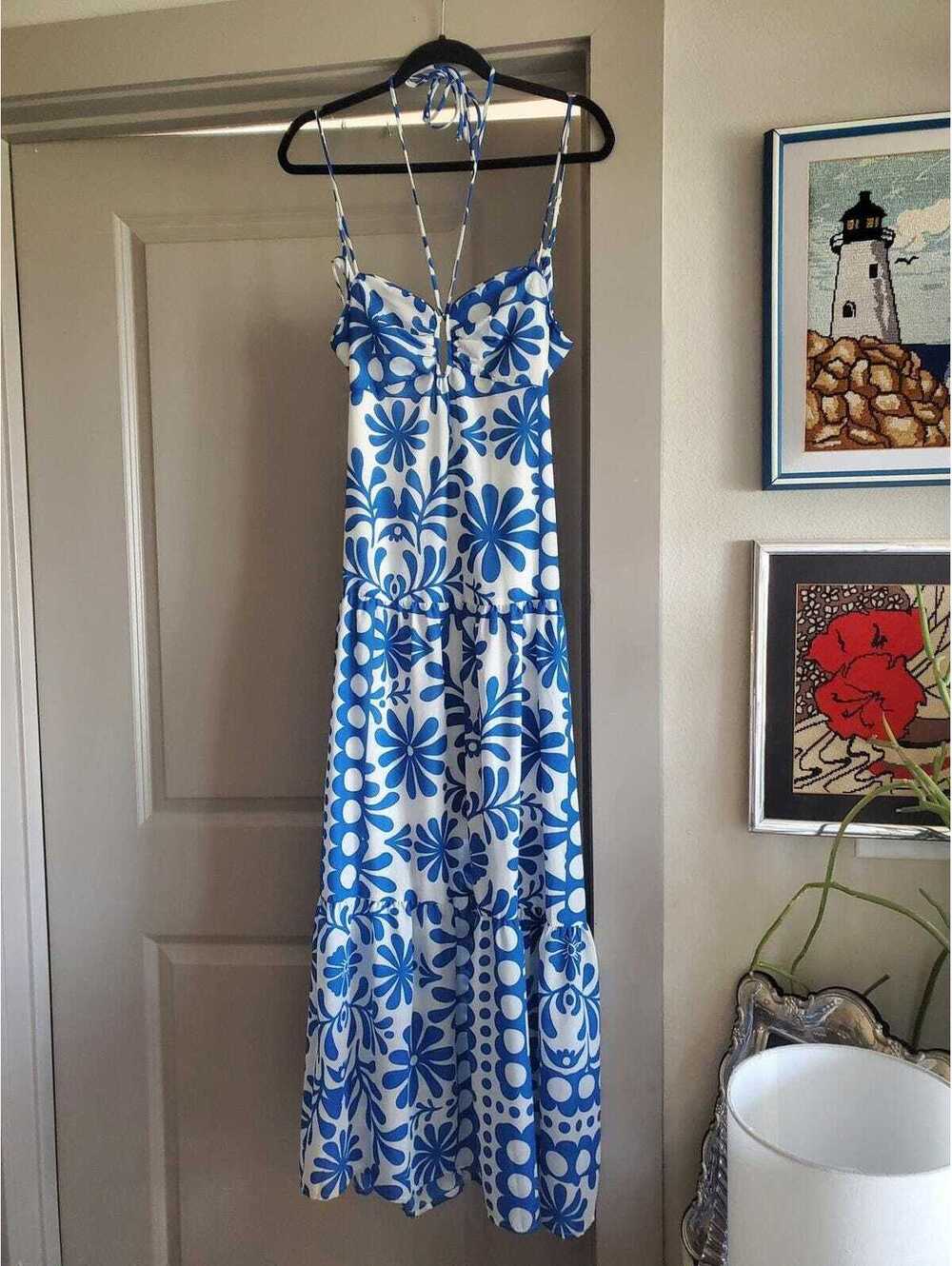 Summer Resort Sundress Geo Floral